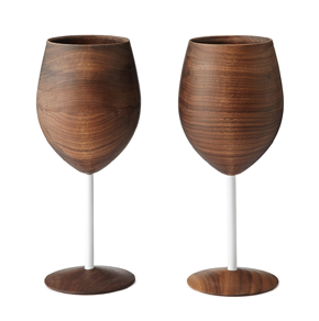 Wooden Wine Glasses - Set of 2