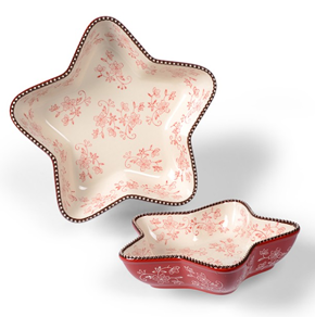 temp-tations® Floral Lace Set of 2 Star-Shaped Bakers